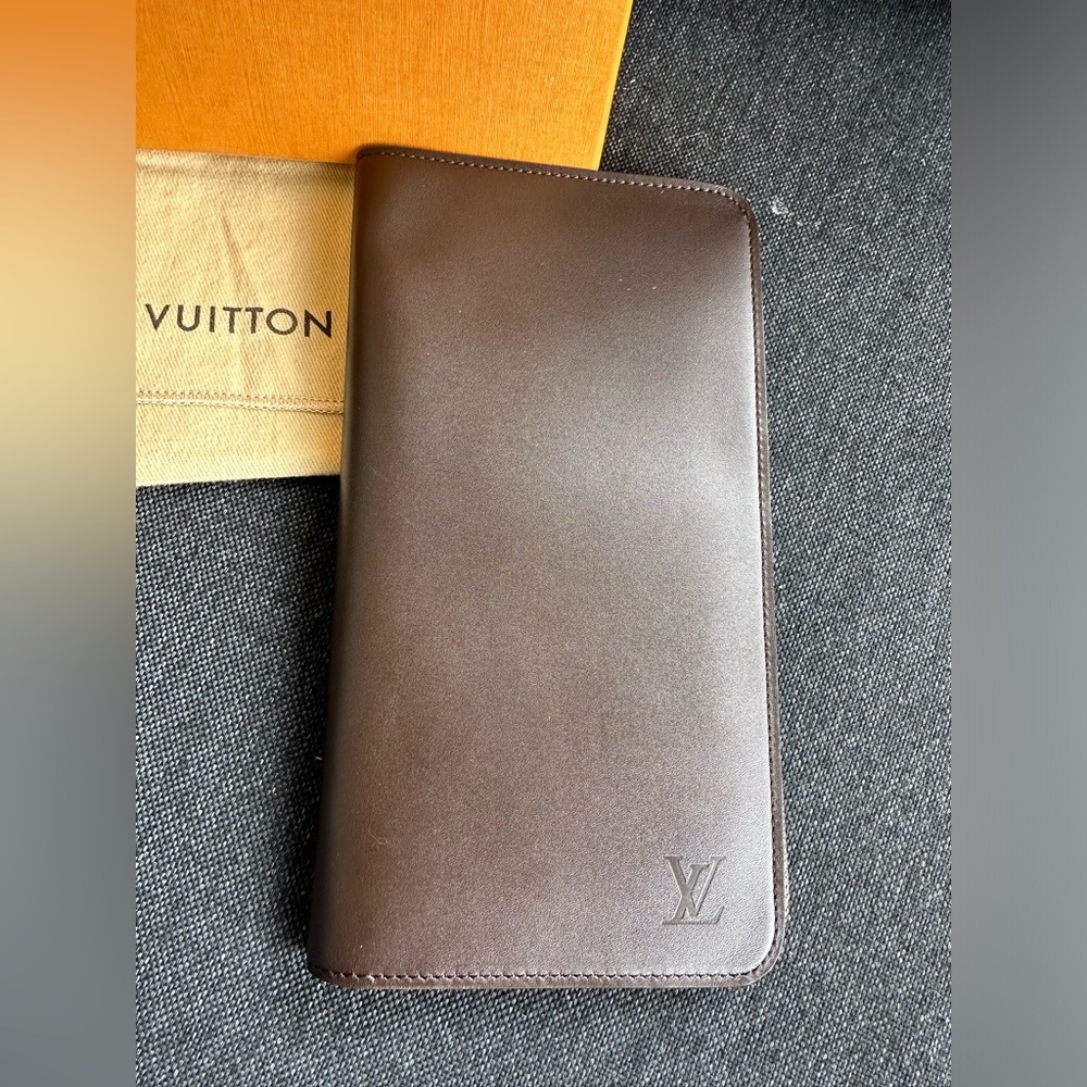 Louis Vuitton- Leather Long wallet/ organizer/ small bag